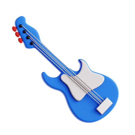 Electric Guitar  3D Icon