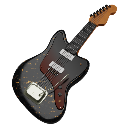 Electric Guitar  3D Icon