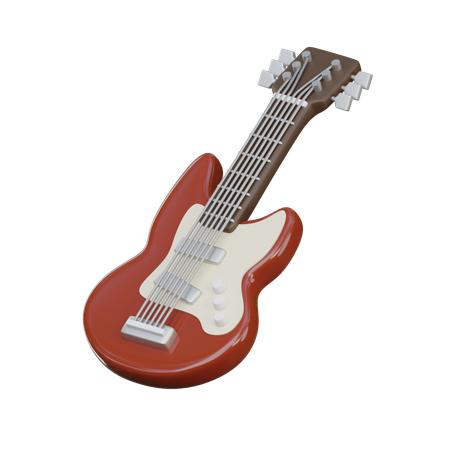 Electric Guitar  3D Icon