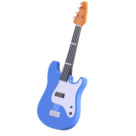 Electric guitar  3D Illustration