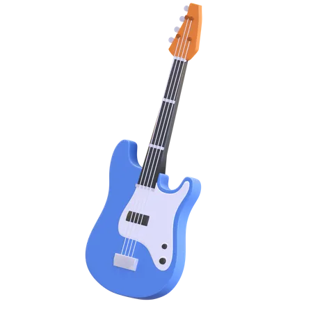 Electric guitar  3D Illustration