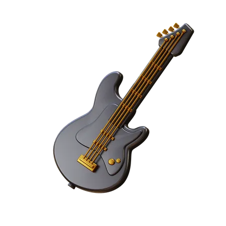 Electric Guitar  3D Illustration