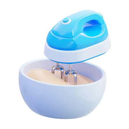 Electric Hand Mixer Bowl  3D Icon