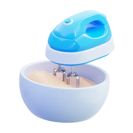 Electric Hand Mixer Bowl  3D Icon