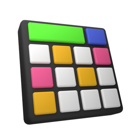 Electric Keyboard  3D Icon