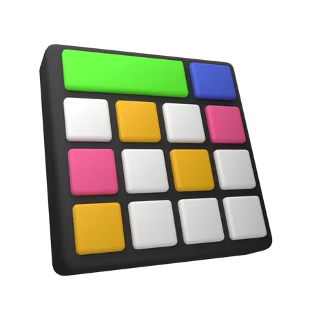 Electric Keyboard  3D Icon