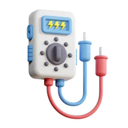 Voltage Meter Illustration 3D Icon
