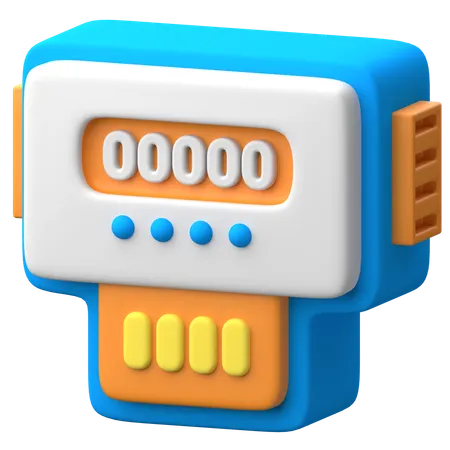 Electric Meter  3D Icon