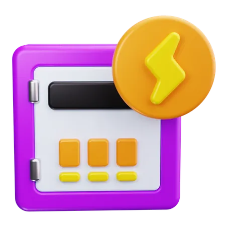 Electric Meter  3D Icon