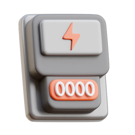 Electric Meter  3D Icon