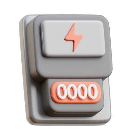 Electric Meter  3D Icon