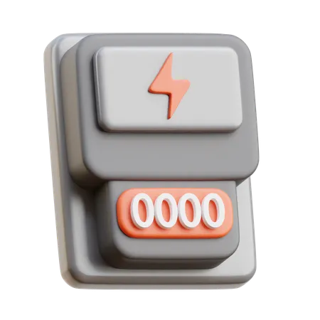 Electric Meter  3D Icon