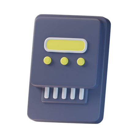 Electric Meter  3D Icon