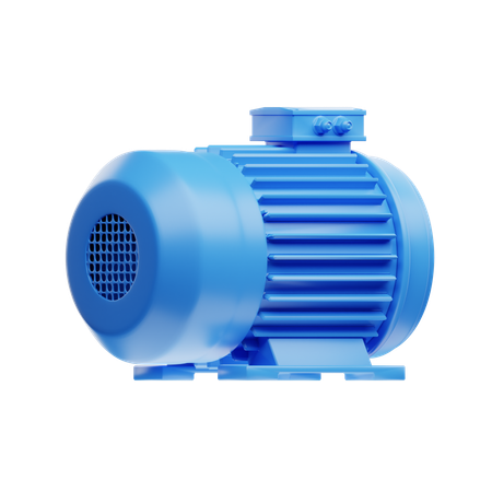 Electric Motor  3D Icon