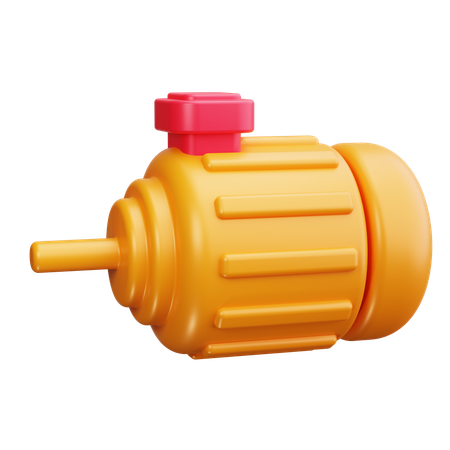 Electric Motor  3D Icon