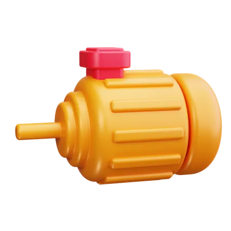 Electric Motor  3D Icon