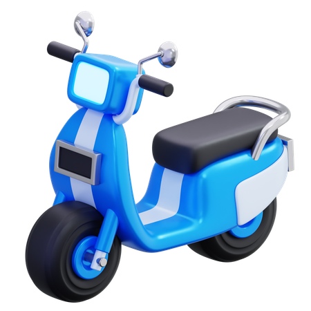 Electric Motorcycle  3D Icon