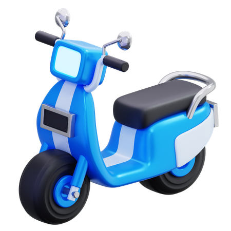 Electric Motorcycle  3D Icon