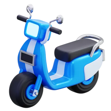 Electric Motorcycle  3D Icon