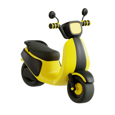 Electric motorcycle  3D Icon