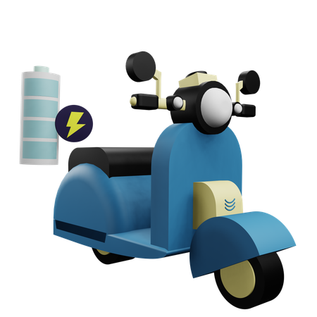 Electric Motorcycles  3D Icon