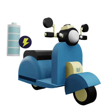 Electric Motorcycles  3D Icon