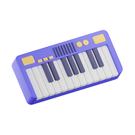 Electric Piano  3D Icon