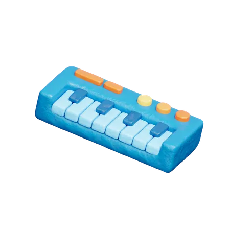 Electric Piano  3D Icon