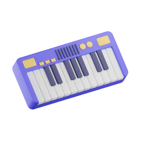Electric Piano  3D Icon
