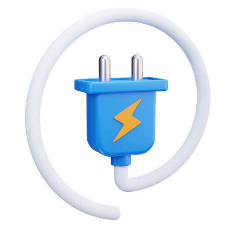 電気用プラグ  3D Icon