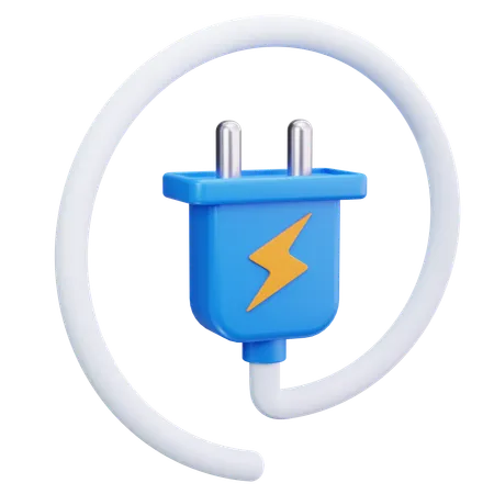 電気用プラグ  3D Icon