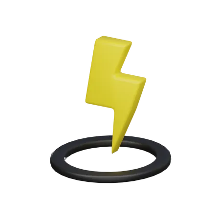 Electric Point 3 D Icon 3D Icon