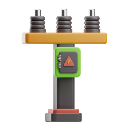 Electric Pole  3D Icon