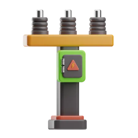 Electric Pole  3D Icon