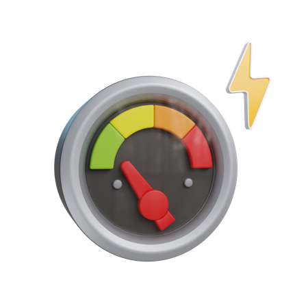 Electric Pressure Meter  3D Icon