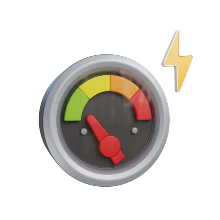 Electric Pressure Meter  3D Icon