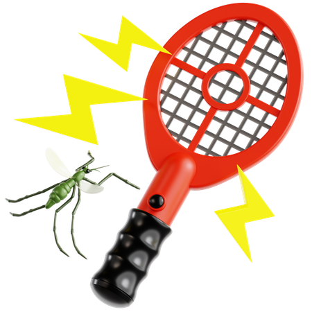 Electric Racket  3D Icon