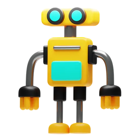 Electric Robot  3D Icon