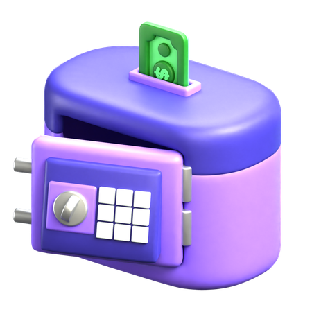 Electric Safety Box  3D Icon