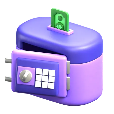 Electric Safety Box  3D Icon