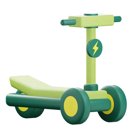 3 D Scooter Illustration With Alpha Background 3D Icon