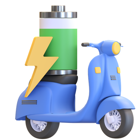 Electric scooter 3D Illustration