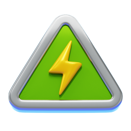 ELECTRIC SHOCK WARNING  3D Icon