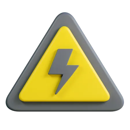 Electric Sign Illustration 3D Icon