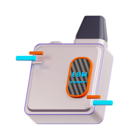 電気煙  3D Icon