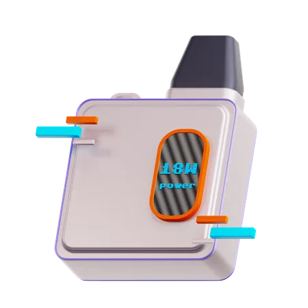 電気煙  3D Icon