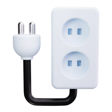 Electric Socket  3D Icon