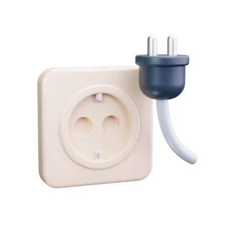 Electric Socket  3D Icon