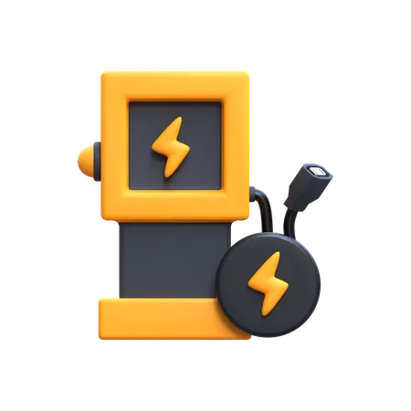 Electric Station  3D Icon