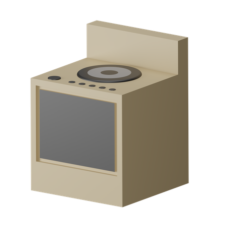 Electric Stove  3D Icon